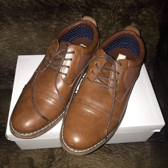 ♥️♥️♥️ Steve Madden Men’s Kids brown leather shoes 👞 (Used) No box 📦 - Picture 6 of 7